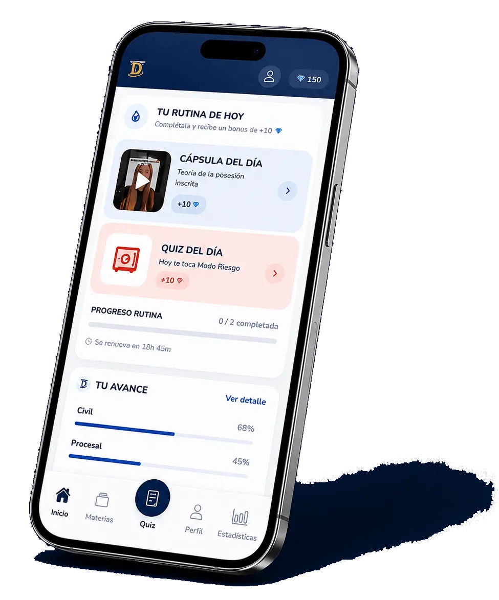 App Quiz Domina Tu Grado en un teléfono